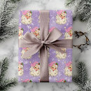 Recherche de père noël vintage papier cadeau Aquarelle