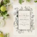 Recherche de floral noir et blanc invitations Pour elle