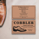 Recherche de magasin de chaussures cartes visite Vintage