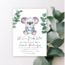 Recherche de koala baby shower invitations Eucalyptus