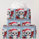 Recherche de pingouin de noël papier cadeau Enfants