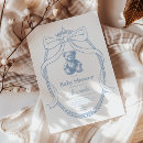 Recherche de ourson baby shower invitations Élégant