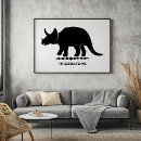 Recherche de silhouette de dinosaure posters Triceratops