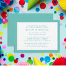 Recherche de turquoise et blanc invitations Pour enfants