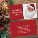 Recherche de santa claus cartes visite Rouge