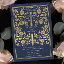 Recherche de élégant de bleu royal mariage invitations Fleurs