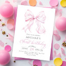 Recherche de pink bow anniversaire invitations Girl