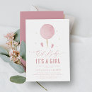 Recherche de modern baby shower fille invitations Élégant