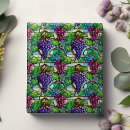 Zoek naar druiven cadeaupapier Gekleurd glas
