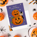 Recherche de chat halloween cartes postales Citrouille