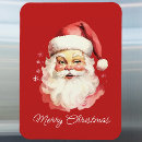 Recherche de père noël vintage magnets Rouge