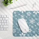 Recherche de flocons neige tapis souris Hiver