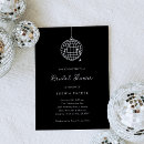 Recherche de disco bridal shower invitations Noir
