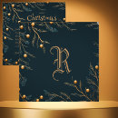 Recherche de monogram christmas vœux cartes De vacances monogramme