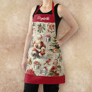 Recherche de père noël tabliers Rétro