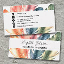 Recherche de plume blanche cartes visite Aquarelle