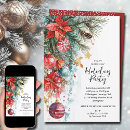 Recherche de poinsettia noël invitations Fête de noël
