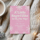 Recherche de flocon de neige rose invitations Pays des merveilles hivernales
