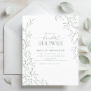 Recherche de nuptiale verte de douche invitations Minimaliste