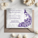 Recherche de pourpre paon invitations Moderne