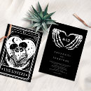 Recherche de goth mariage invitations Foncé