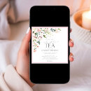 Recherche de thé rose invitations Bride