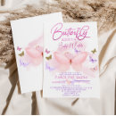 Recherche de papillons roses invitations Parties scintillant or