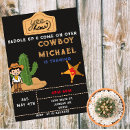 Recherche de far west invitations Boy