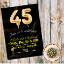 Zoek naar 45th birthday uitnodigingen Verjaardagsfeest