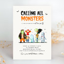 Recherche de monstre halloween invitations Éffrayant