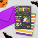 Recherche de monstres invitations Coloré