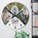Recherche de de chien horloges Noir et blanc
