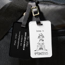 Recherche de princesse bagages étiquettes Mignon