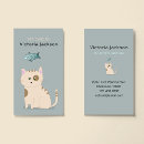 Recherche de chat domestique cartes visite Moderne