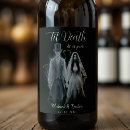 Recherche de halloween mariage vin étiquettes Noir et blanc