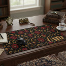 Recherche de botanique vintage tapis souris Monogramme