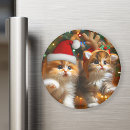 Recherche de chat père noël magnets Xmas