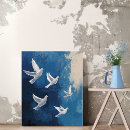 Recherche de oiseau abstrait toiles Bleu