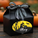 Recherche de silhouette sorcière autocollants Halloween