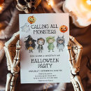 Recherche de monstre halloween invitations Soirée costume halloween