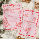 Recherche de pink noël invitations Moderne