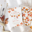 Recherche de peu de citrouille invitations Baby