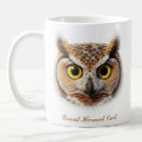 Recherche de conception de hibou tasses Oiseau