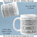 Recherche de message caché tasses Muqueuse