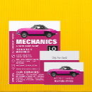Zoek naar vintage auto visitekaartjes Mechanica