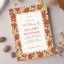 Recherche de dried flower invitations Burgundy