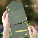 Recherche de plié mariage invitations Verdure