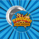 Recherche de superhéros badges Fête d'anniversaire
