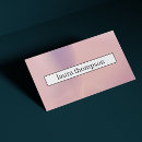 Recherche de rose en pastel moderne cartes visite Simple