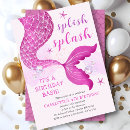 Recherche de pink mermaid invitations Sous la mer